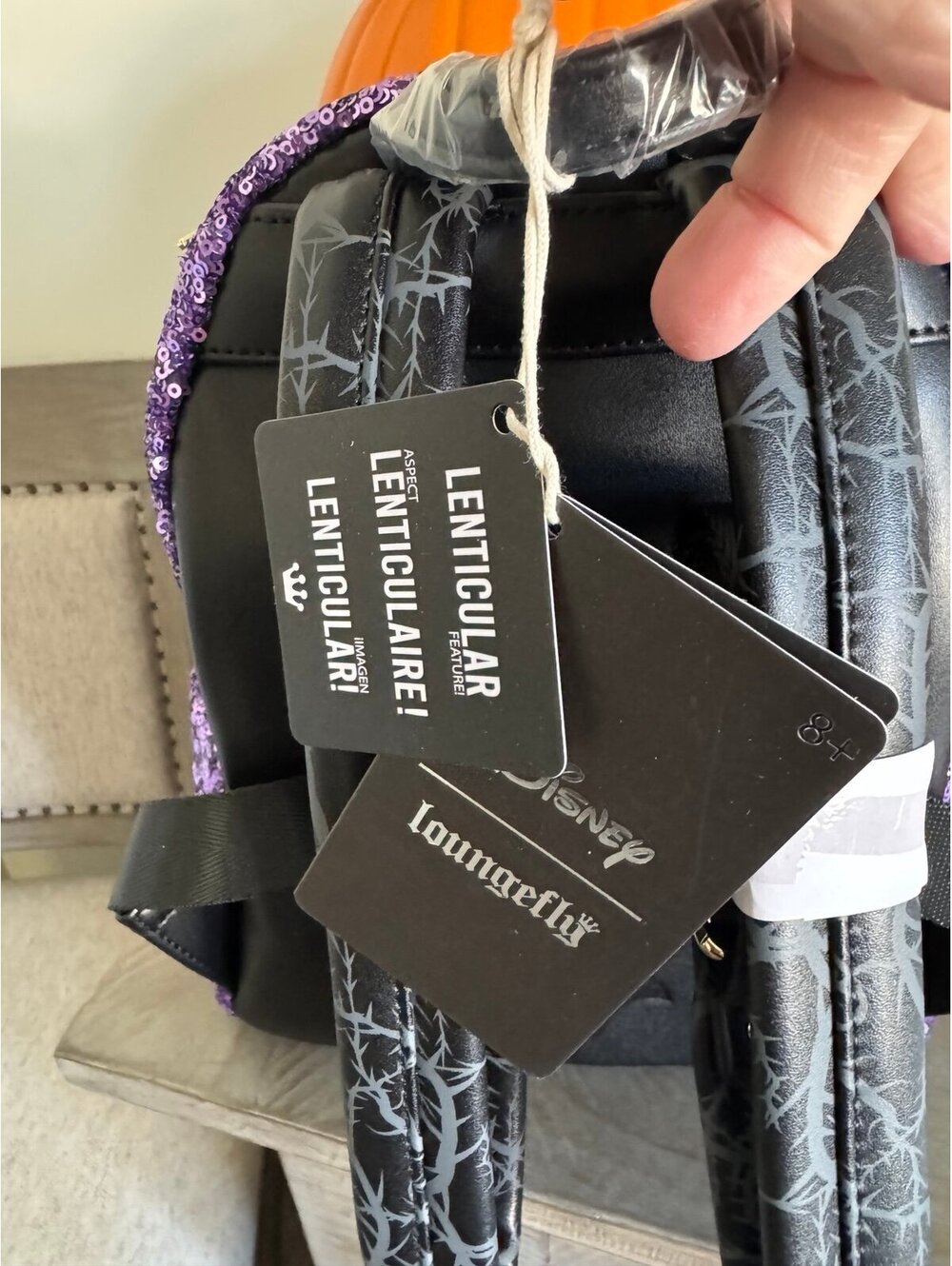 Loungefly Disney Sleeping Beauty Maleficent Lenticular Mini Backpack UK Exc. - Picture 8 of 9